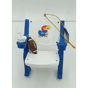 Kansas Jayhawks Baseball Stadium Chair Christmas 4" Ornament